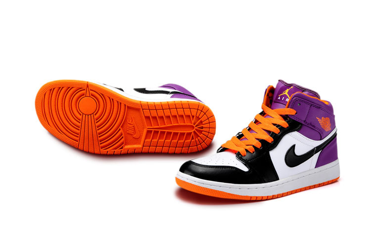 air jordan 1 white purple orange