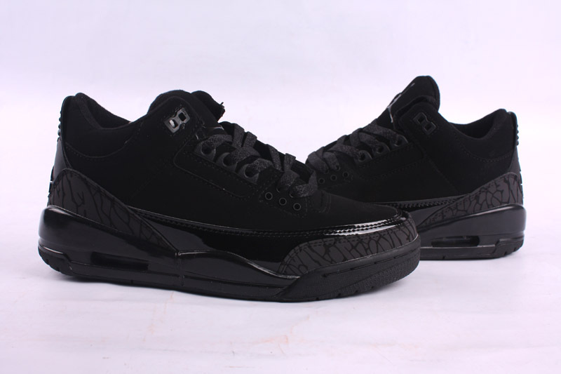 New 2015 Air Jordan 3 Retro All Black Shoes