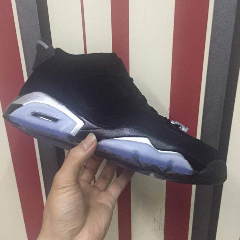 New 2016 Air Jordan 6 Low Black Silver Shoes - Click Image to Close