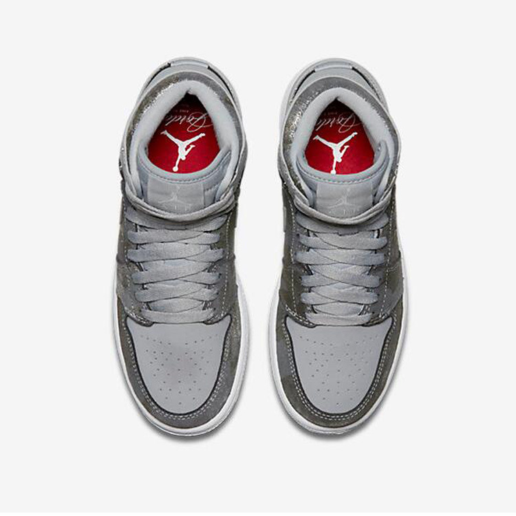 New Air Jordan 1 All Star Grey Silver Shoes - Click Image to Close