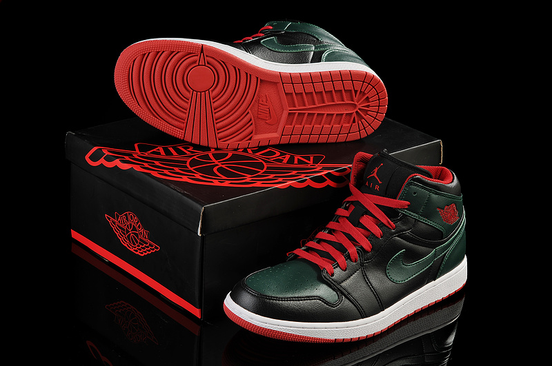 New Arrival Jordan 1 Black Red White Shoes