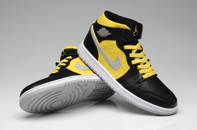 jordan 1 black yellow white