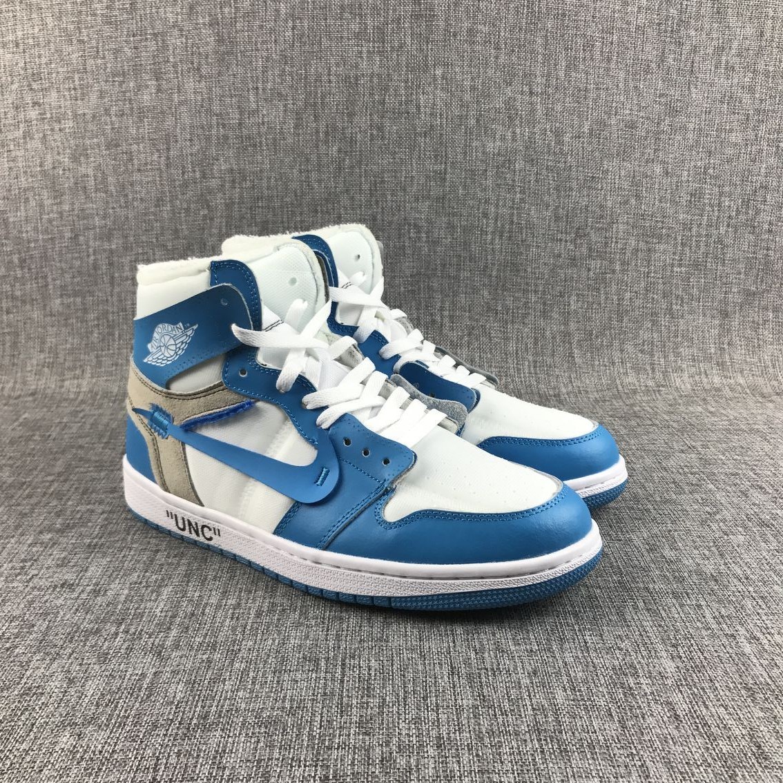 New Air Jordan 1 Blue White - Click Image to Close