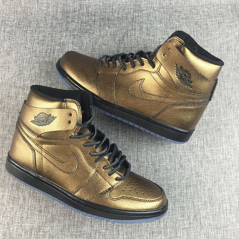 New Air Jordan 1 Bronze Black Shoes