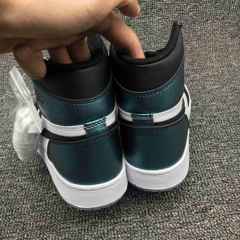 New Air Jordan 1 Chameleon Black Blue White Shoes - Click Image to Close