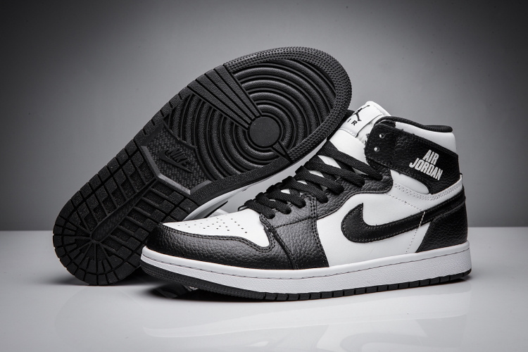 New Air Jordan 1 Disppearing Wing Black White Shoes