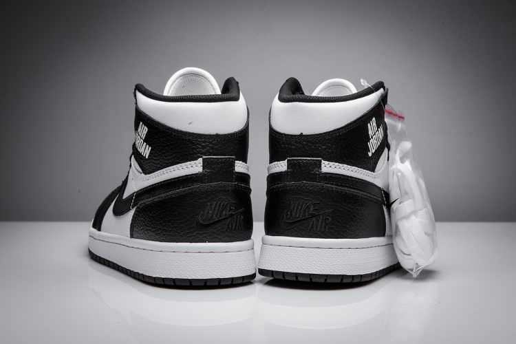 New Air Jordan 1 Disppearing Wing Black White Shoes