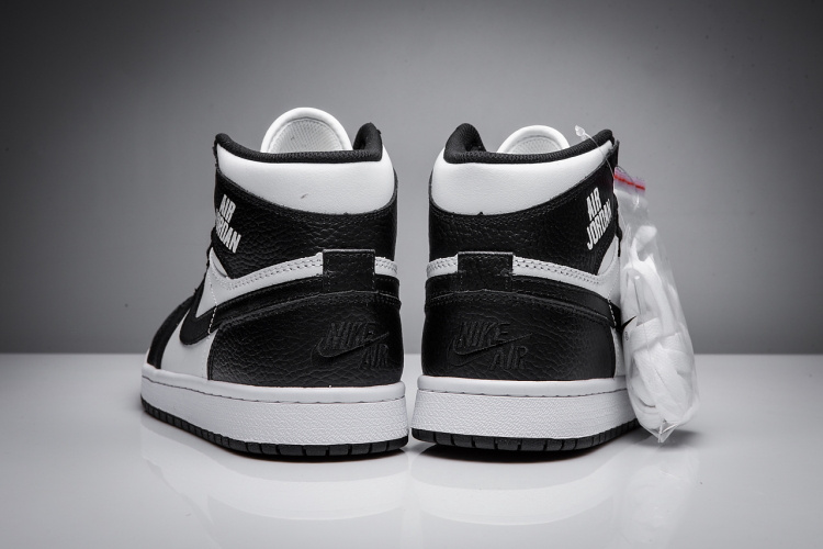 New Air Jordan 1 Disppearing Wing Black White Shoes - Click Image to Close