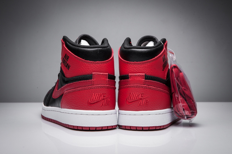 New Air Jordan 1 Disppearing Wing Red Black Shoes