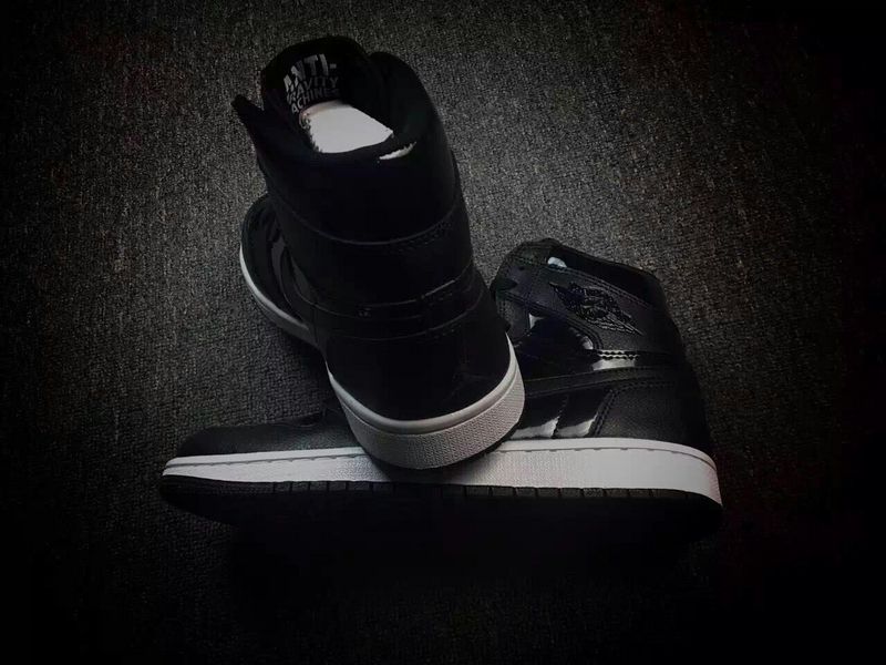 New Air Jordan 1 Ink Black White Shoes - Click Image to Close