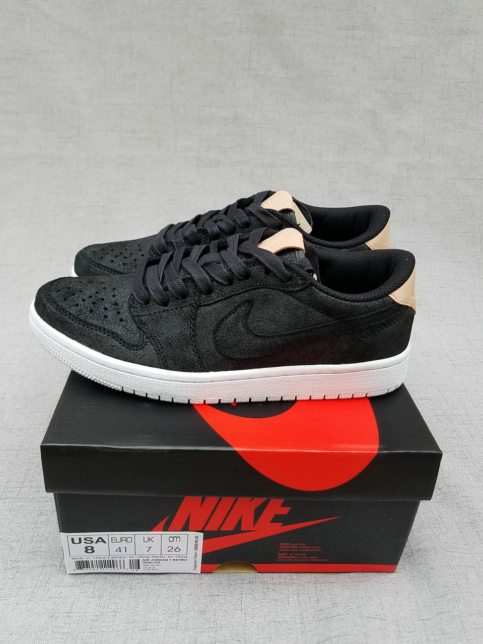 New Air Jordan 1 Low Black Brown Shoes - Click Image to Close