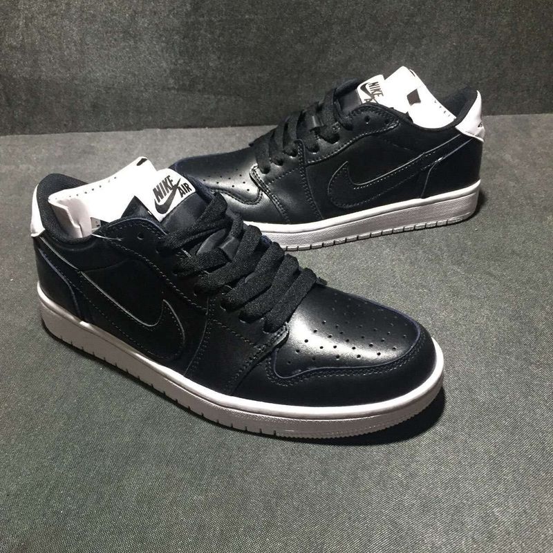 New Air Jordan 1 Low Oreo Black Shoes - Click Image to Close