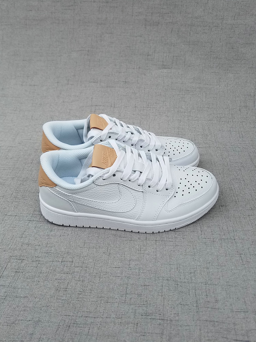 New Air Jordan 1 Low White Brown Shoes - Click Image to Close