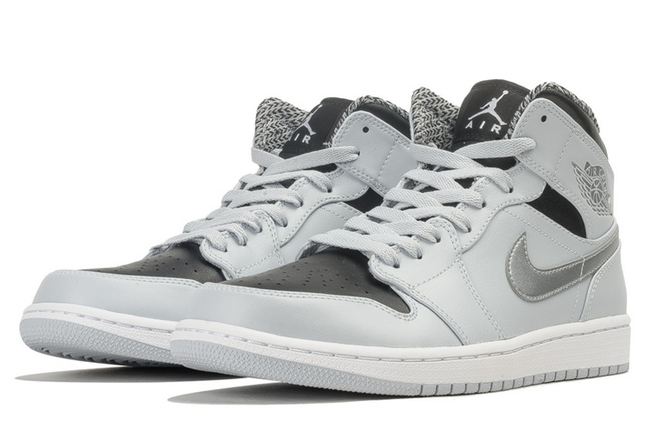 New Air Jordan 1 Mid GS Wolf Grey Shoes