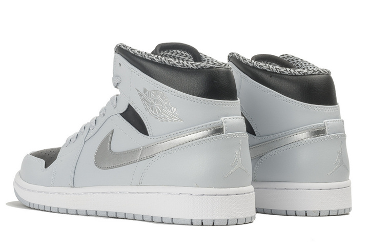 New Air Jordan 1 Mid GS Wolf Grey Shoes - Click Image to Close
