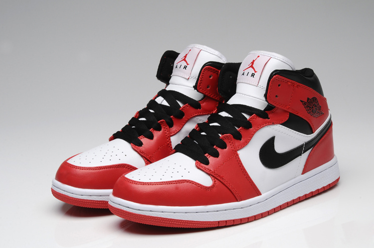 New Air Jordan 1 Red White Shoes - Click Image to Close