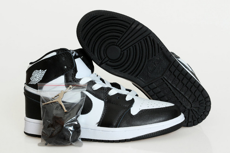New Air Jordan 1 Retro Black White Shoes