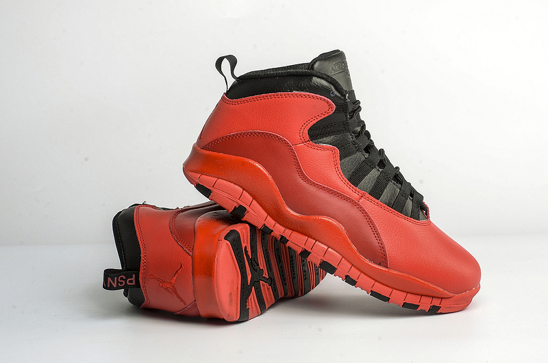 New Air Jordan 10 Hot Red Black Shoes