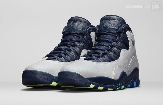 New Air Jordan 10 Rio Grey Blue Shoes