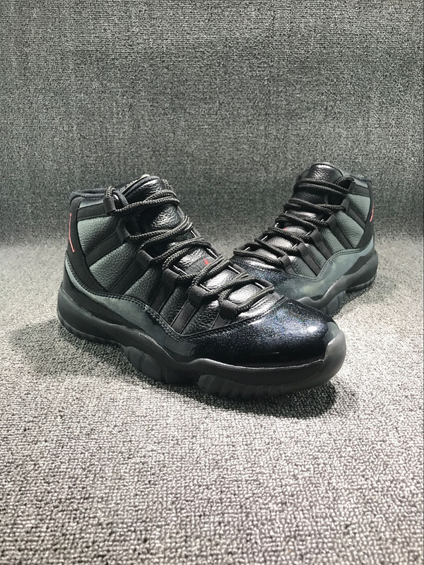 New Air Jordan 11 All Black Demon King Shoes - Click Image to Close