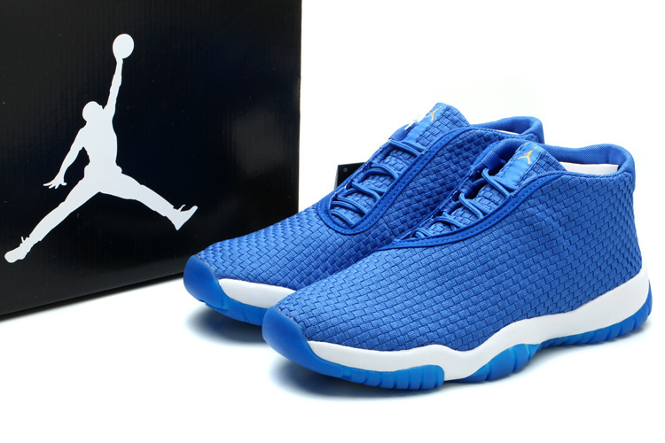 New Air Jordan 11 Flyknit Blue White Shoes