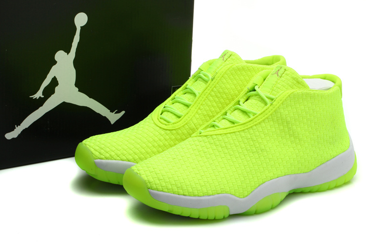 New Air Jordan 11 Flyknit Yellow White Shoes