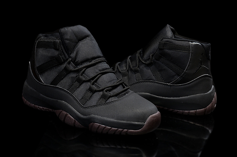 New Original Air Jordan 11 High All Black Coffe Shoes
