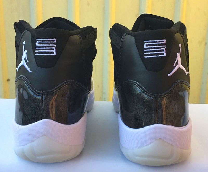 New Air Jordan 11 High Barons Black Lover Shoes - Click Image to Close