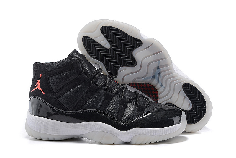 New Original Air Jordan 11 High Black White Shoes - Click Image to Close