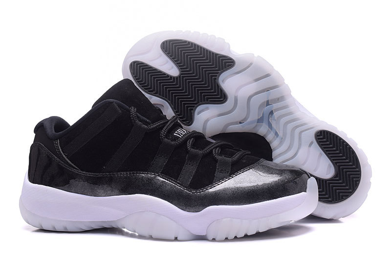 New Air Jordan 11 Low 72 10 Black White GS Shoes