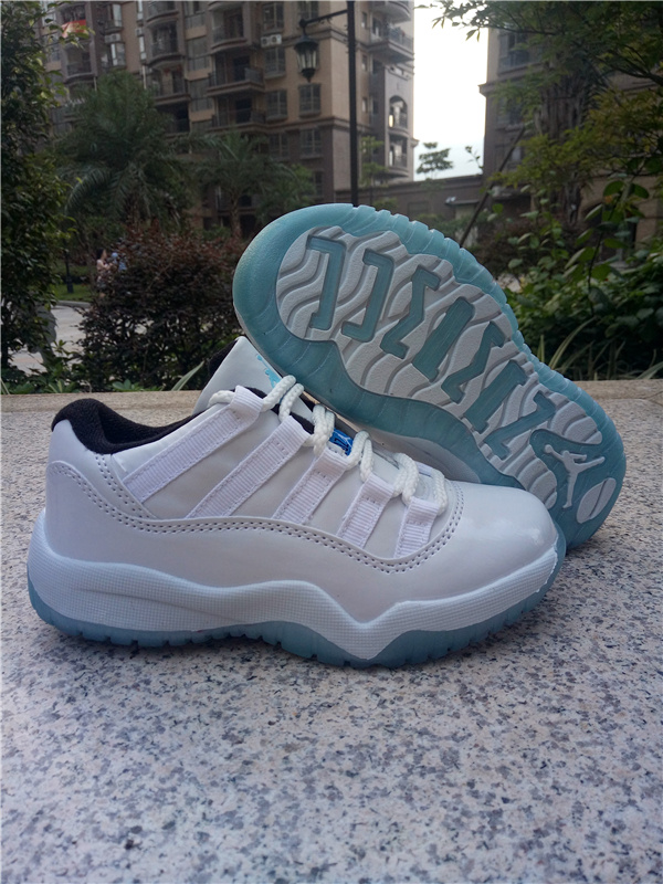 white and baby blue 11s