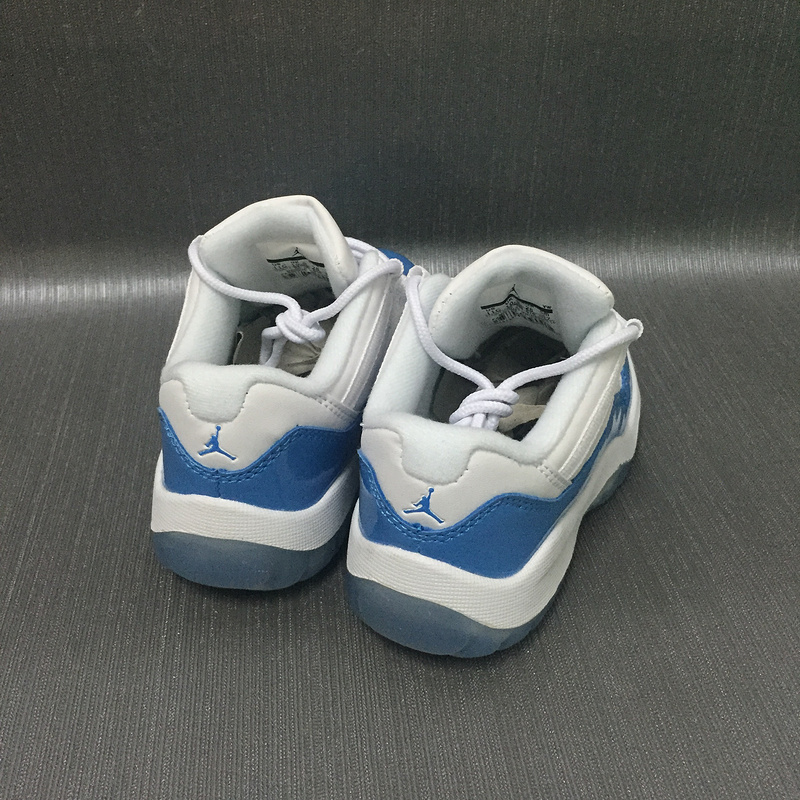 New Air Jordan 11 North Carnolina Shoes For Kids - Click Image to Close