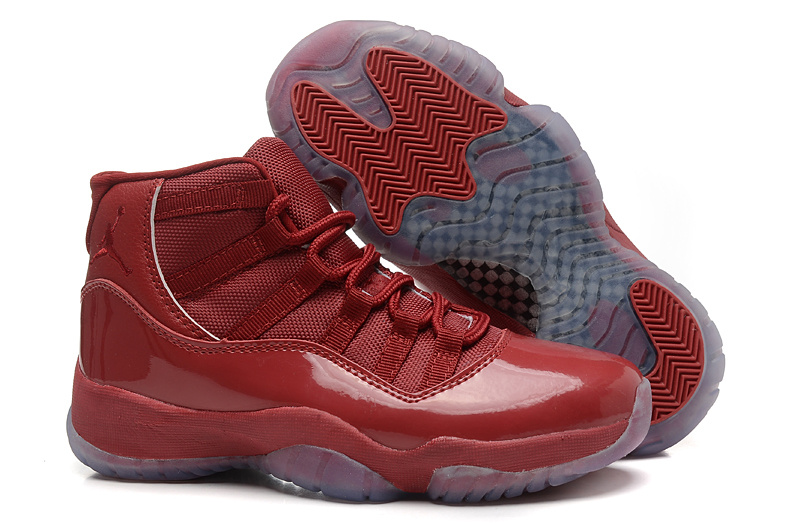 New Air Jordan 11 Retro All Red For Women - Click Image to Close