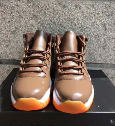 New Air Jordan 11 Retro Coffe Orange Shoes