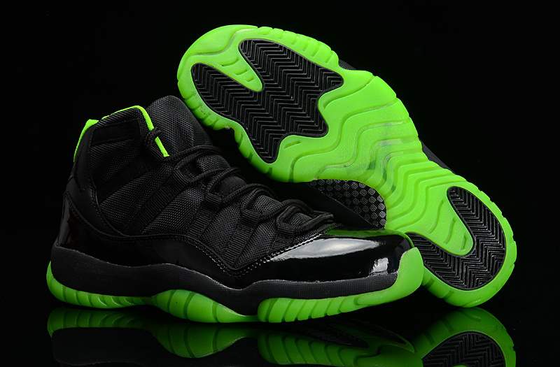 New Air Jordan 11 Days Of Flight Black Green - Click Image to Close