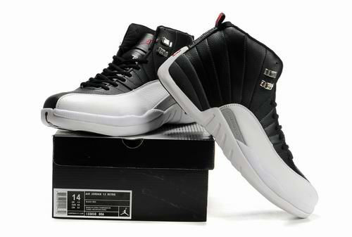 Latest Air Jordan 12 Black White