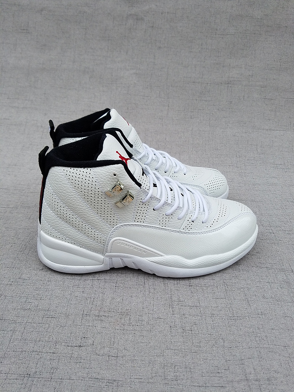 New Air Jordan 12 Retro All White Shoes