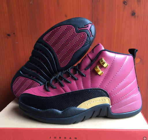 jordan 12 purple and gold