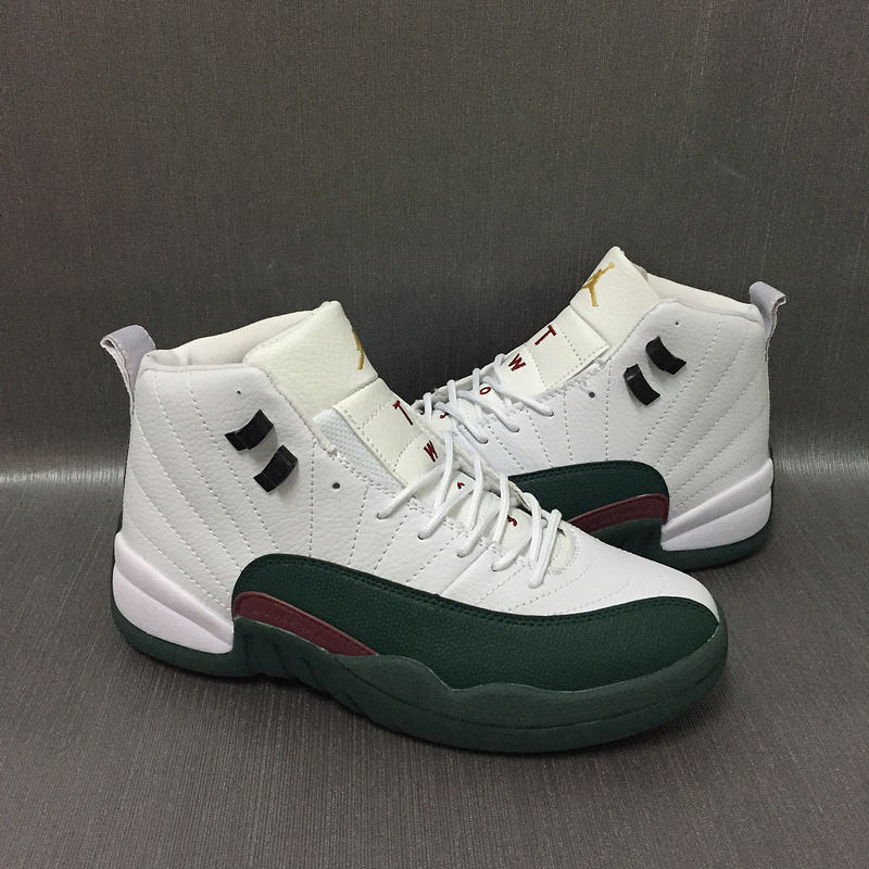 jordan retro 12 green and white