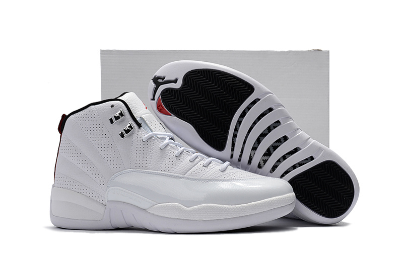 New Air Jordan 12 Sunrise White Shoes - Click Image to Close