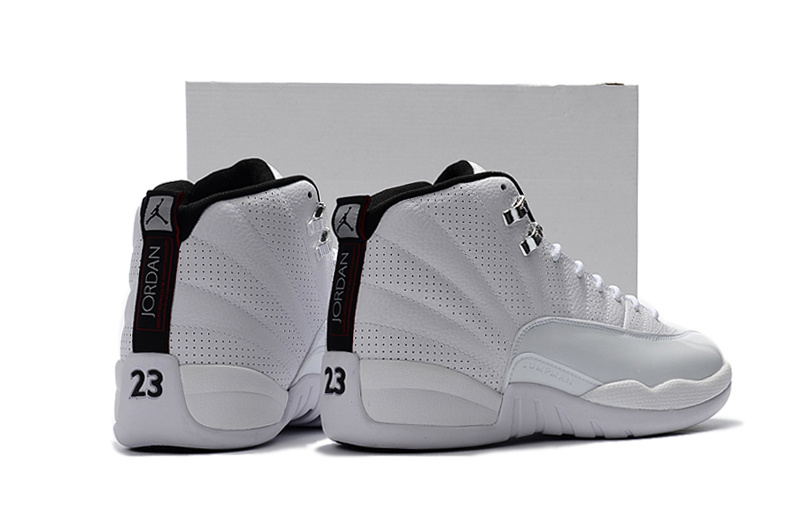 New Air Jordan 12 Sunrise White Shoes - Click Image to Close