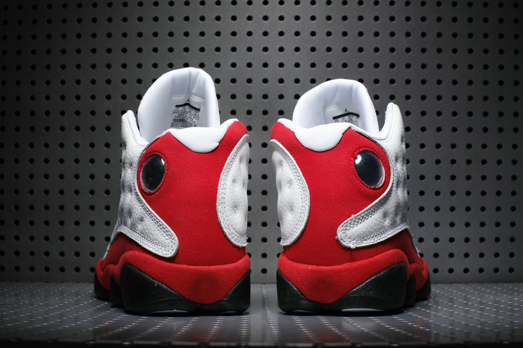 New Air Jordan 13 Chicago 3M White Red Black Shoes