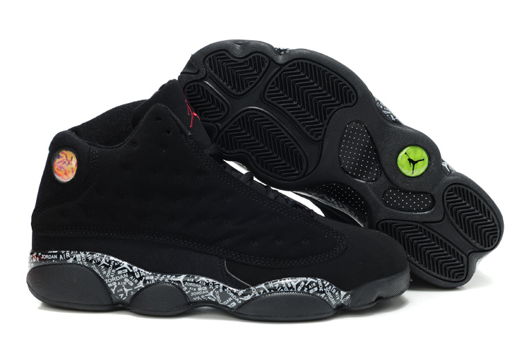 Latest Air Jordan 13 Dark Black Shoes