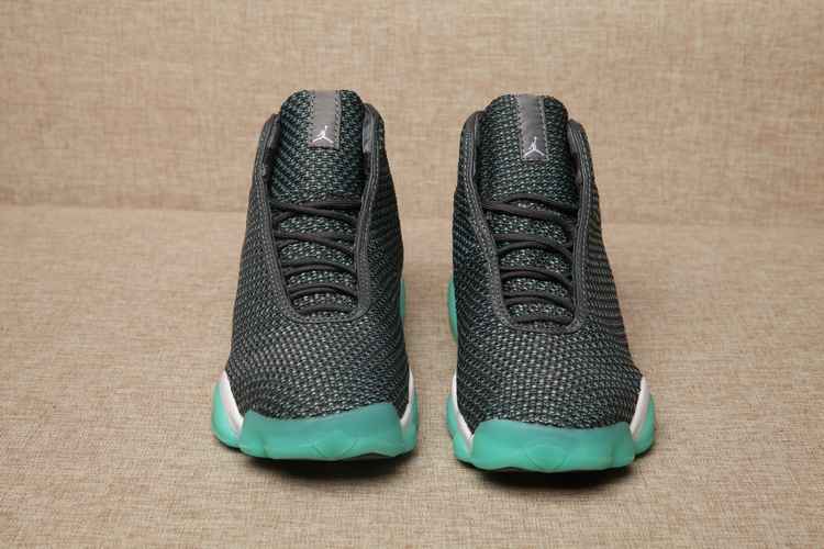 New Air Jordan 13 Flyknit Black Green Shoes - Click Image to Close