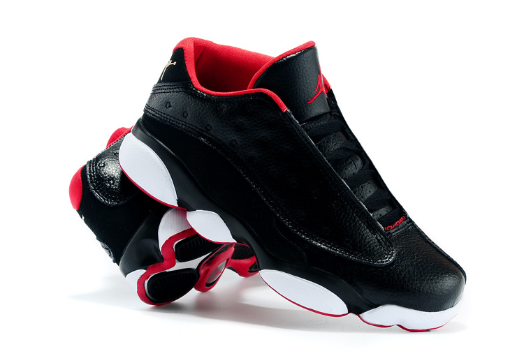 New Air Jordan 13 Low All Star Black Red White Shoes