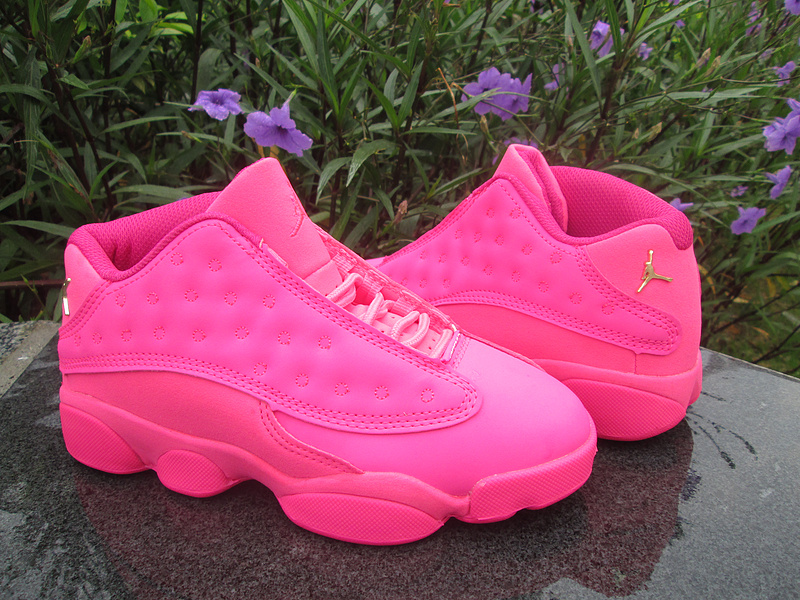 New Air Jordan 13 Low GS All Pink Shoes