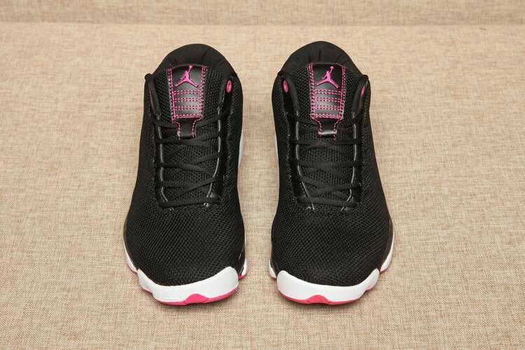 New Air Jordan 13 Low GS Flyknit Black Pink Shoes