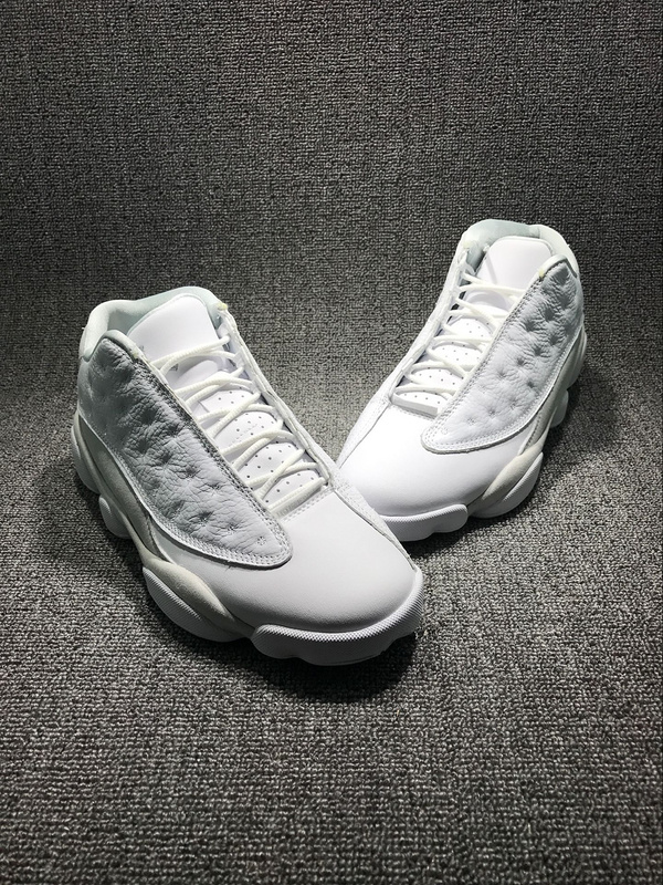 New Air Jordan 13 Low White Cat Shoes - Click Image to Close