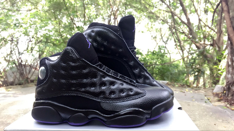 New Air Jordan 13 Retro Black Purple Shoes