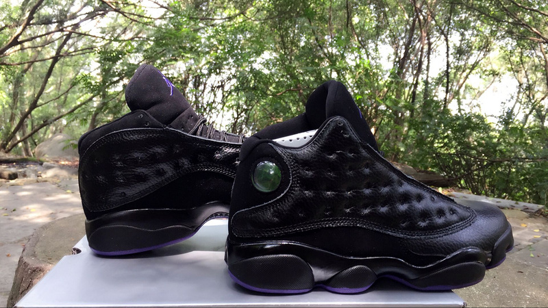 New Air Jordan 13 Retro Black Purple Shoes - Click Image to Close